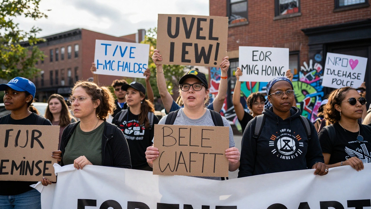 Diverse group of residents engaged in grassroots organizing