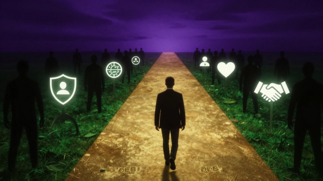 Pathway away from debt towards financial support