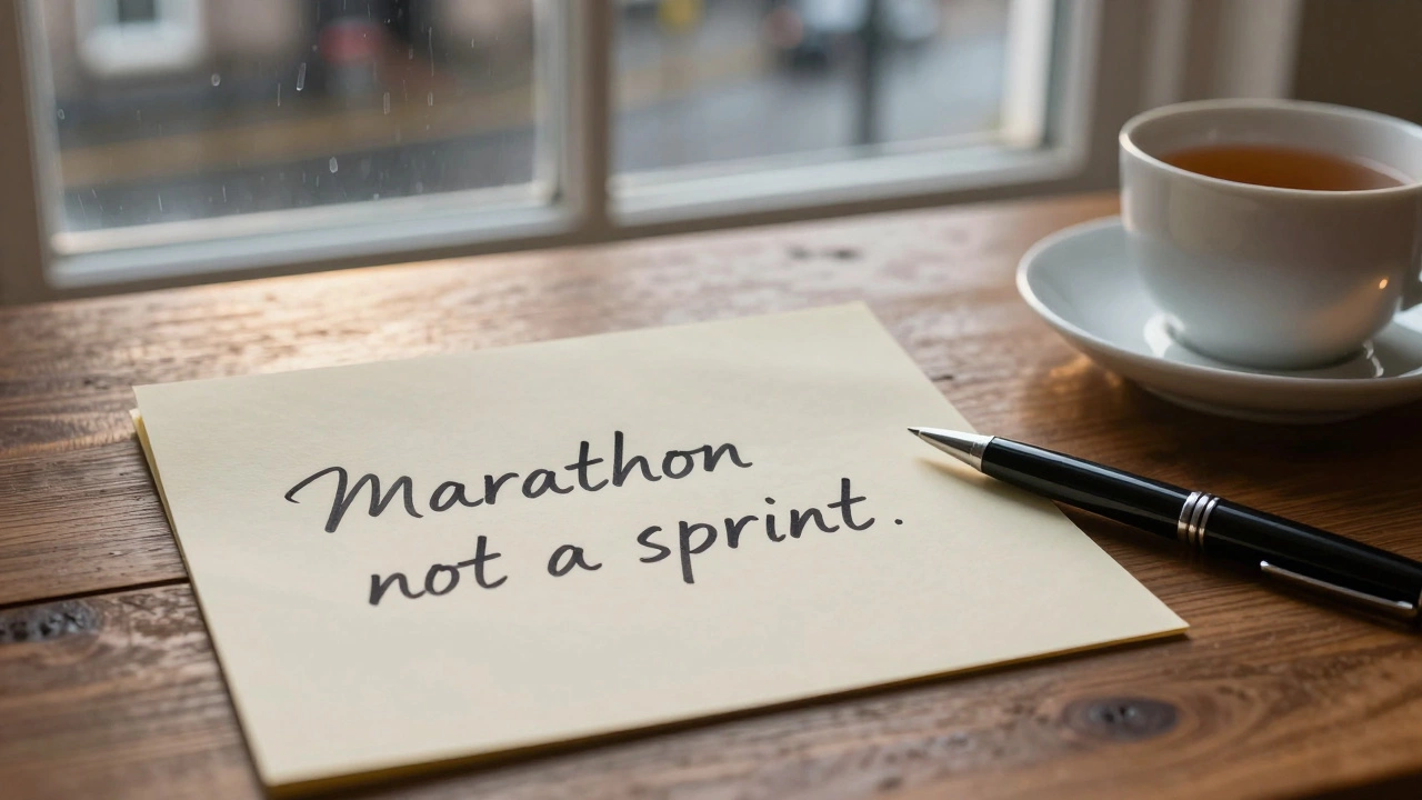 Handwritten note on a desk symbolizing sincere and persistent communication efforts.