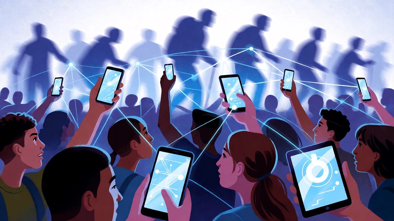 Young activists using digital tools for modern advocacy